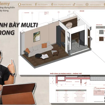 Layout sketchup - tạo và trình bày multisection.